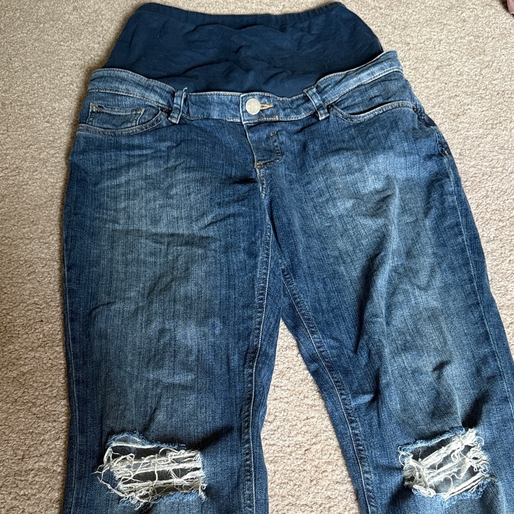 ASOS Maternity distressed jeans